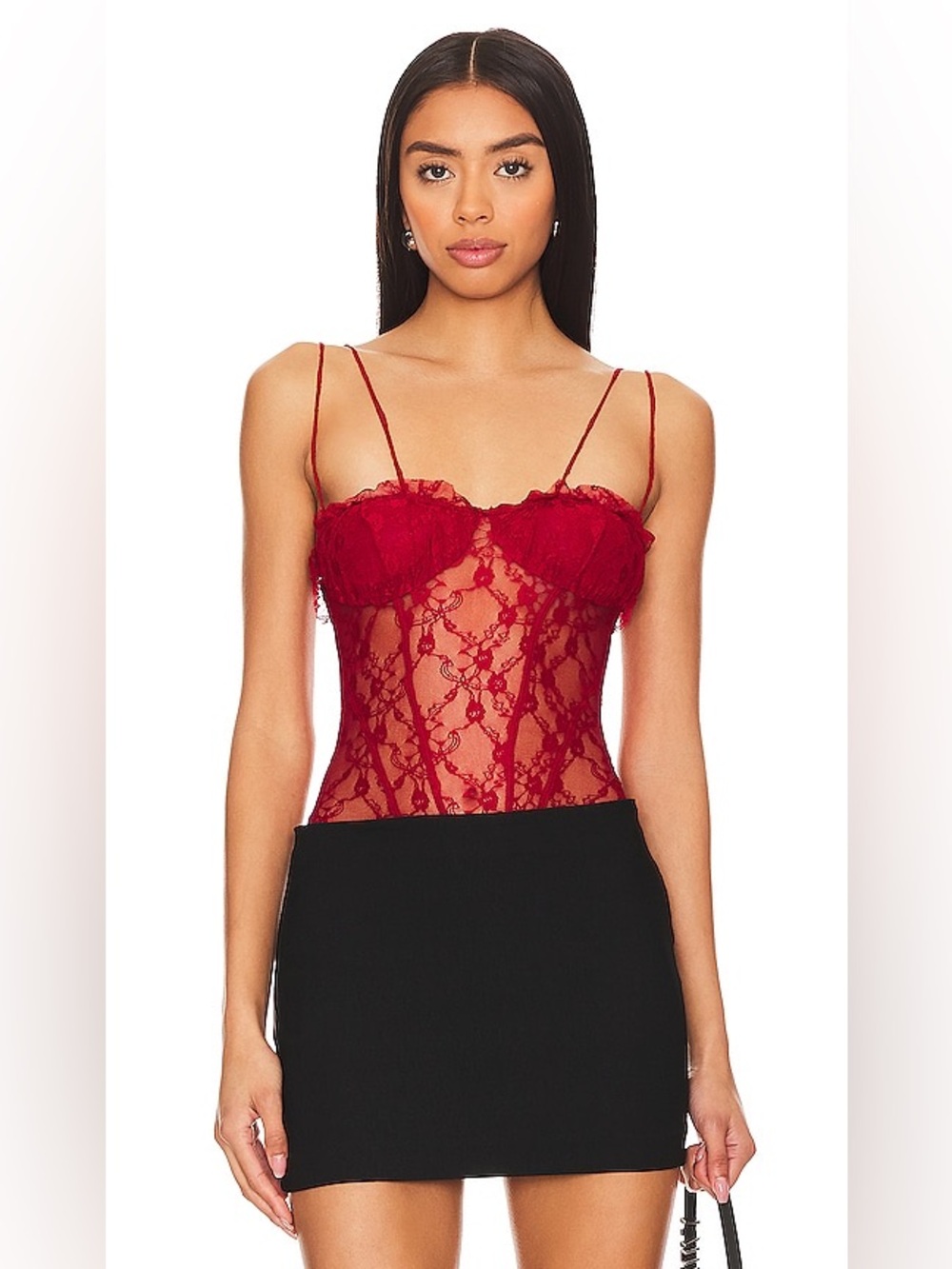 NWT Revolve X Intimately Free People | If You Dare Bodysuit in Cranberry | Small